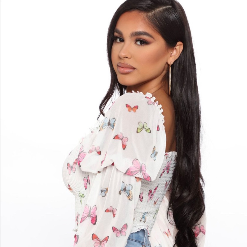 New butterfly crop top - Picture 2 of 2